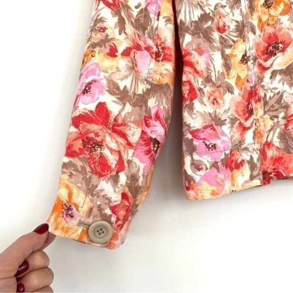 Coldwater Creek  jacket in a cotton blend, floral print - Picture 10 of 14